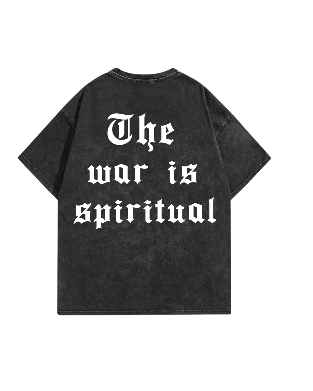 THE WAR IS SPIRITUAL ACID WASHED TEE